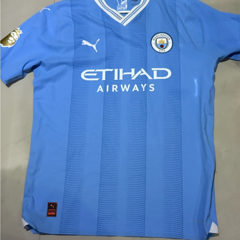 Puma Sky Blue Jack Grealish Manchester City jersey (authentic player edition)